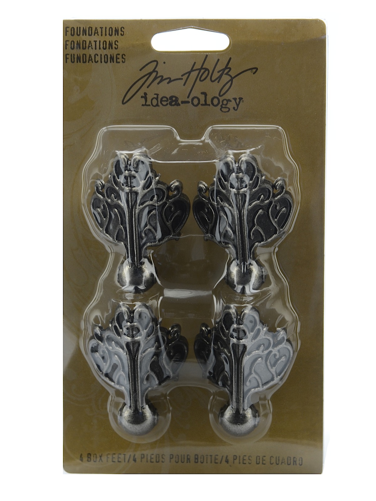 Idea-ology Findings foundations metal box feet pack of 4