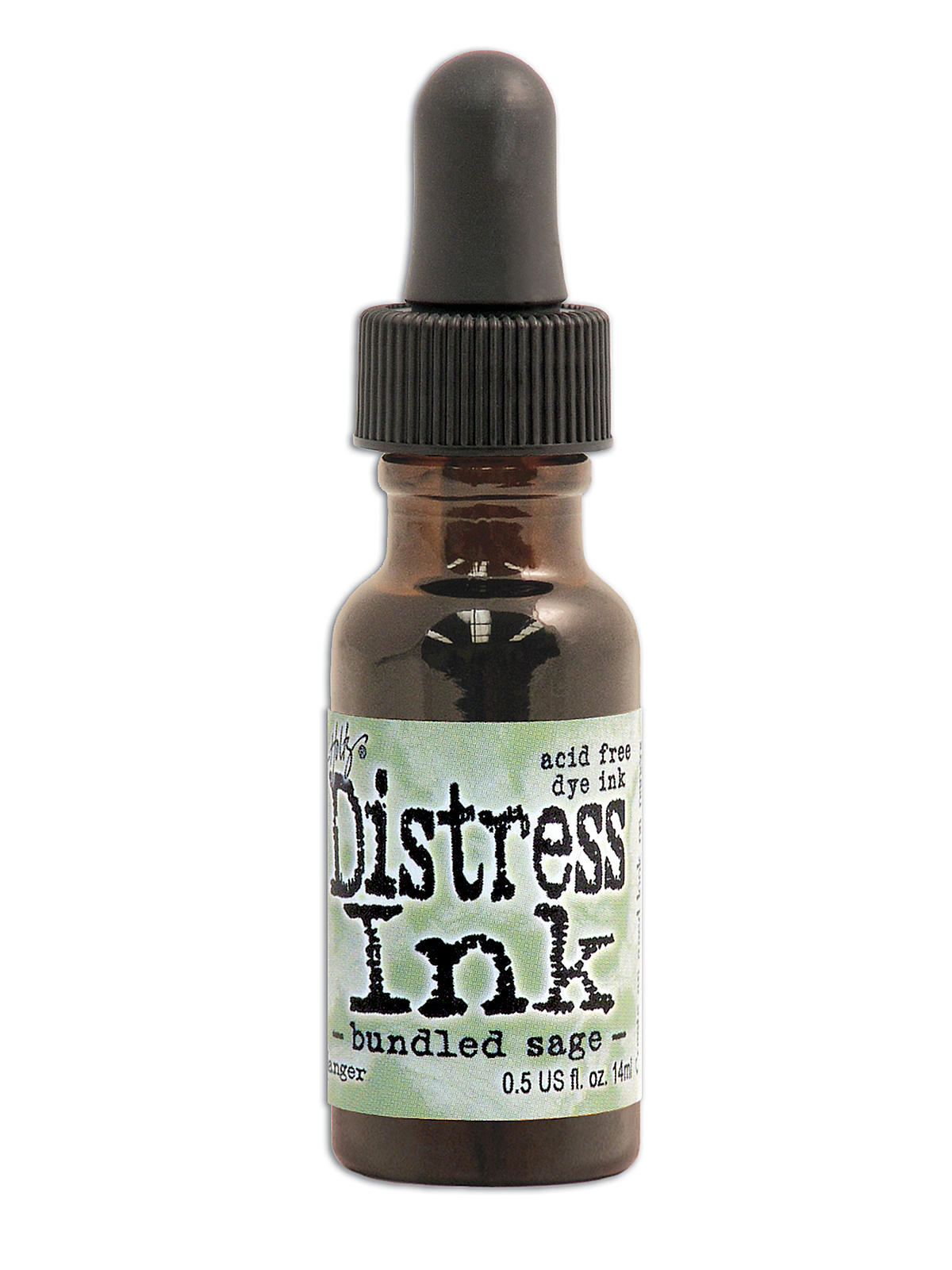 Tim Holtz Distress Ink bundled sage 0.5 oz. reinker bottle