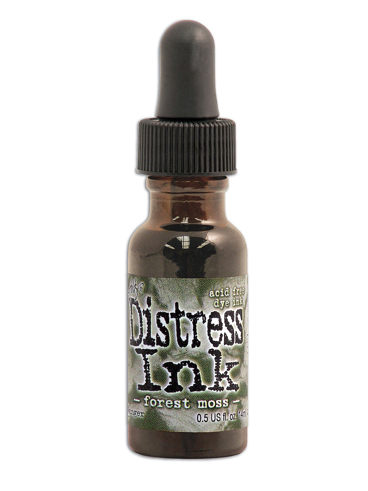 Tim Holtz Distress Ink forest moss 0.5 oz. reinker bottle
