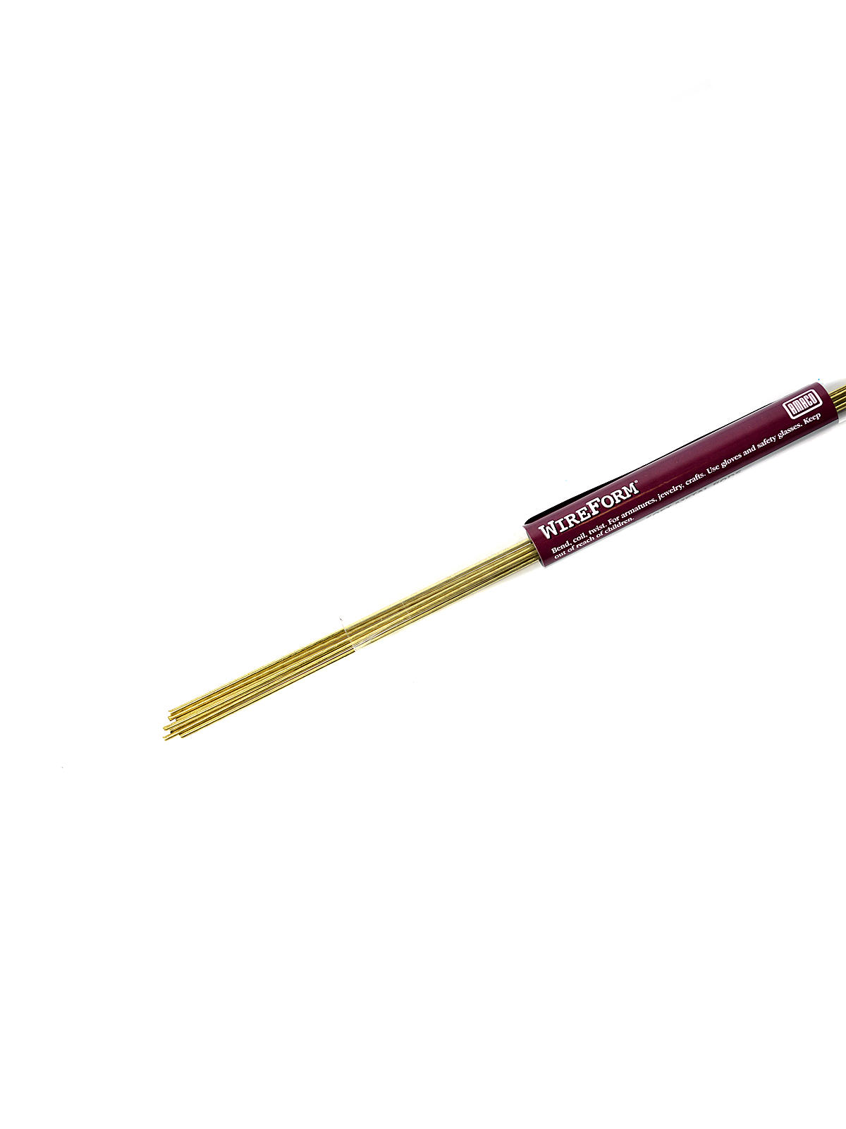 Wireform Soft Metal Rods brass 18 gauge pack of 6