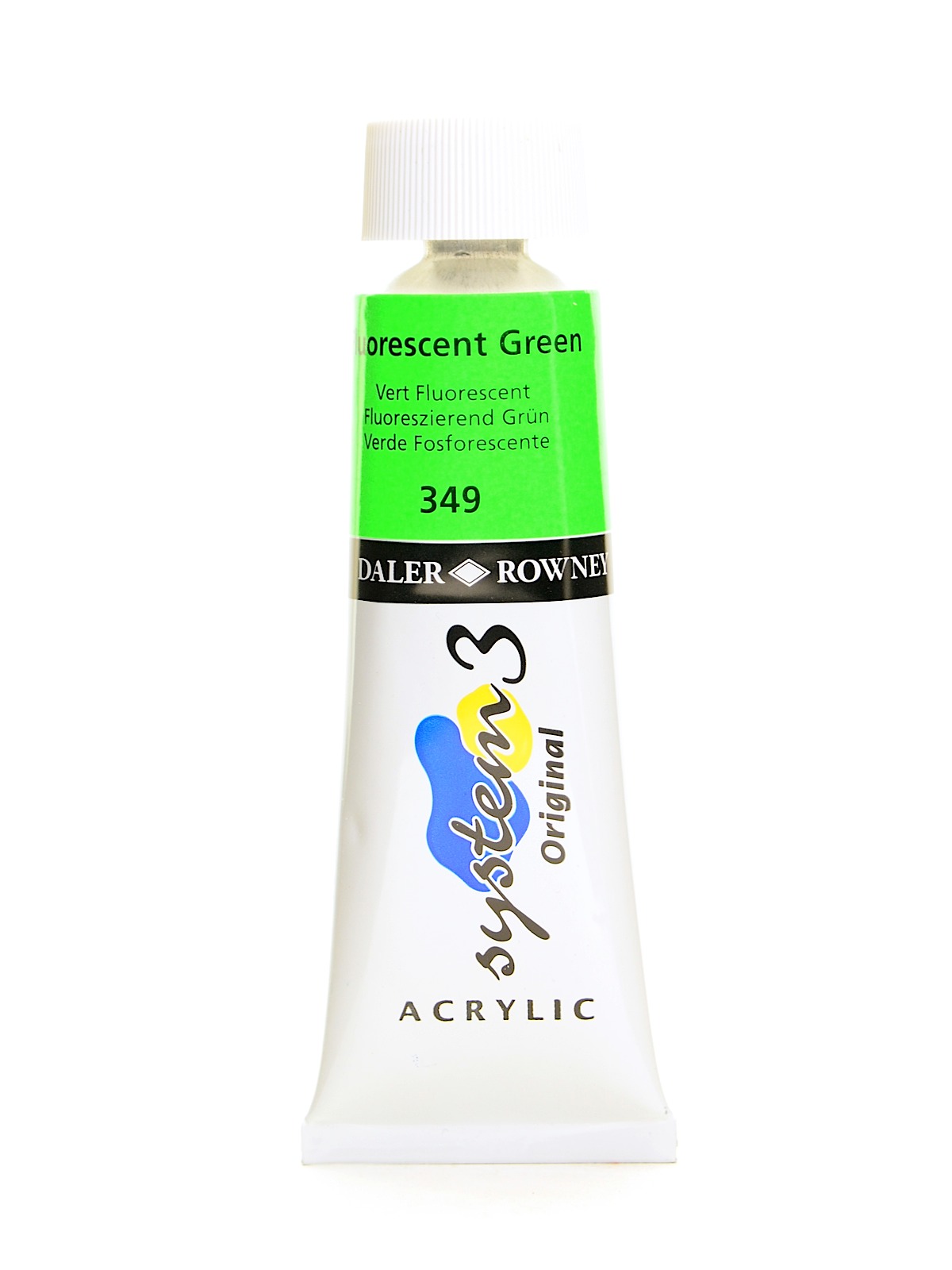System 3 Acrylic Colour Fluorescent Green 75 Ml