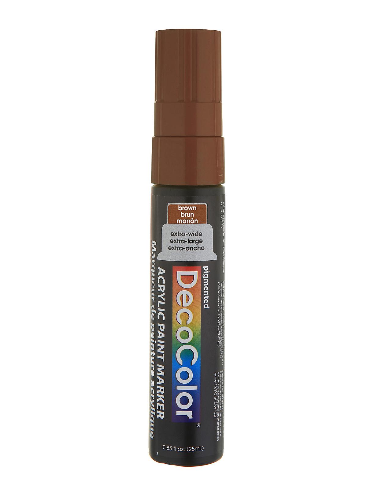 Decocolor Acrylic Paint Markers brown extra wide tip