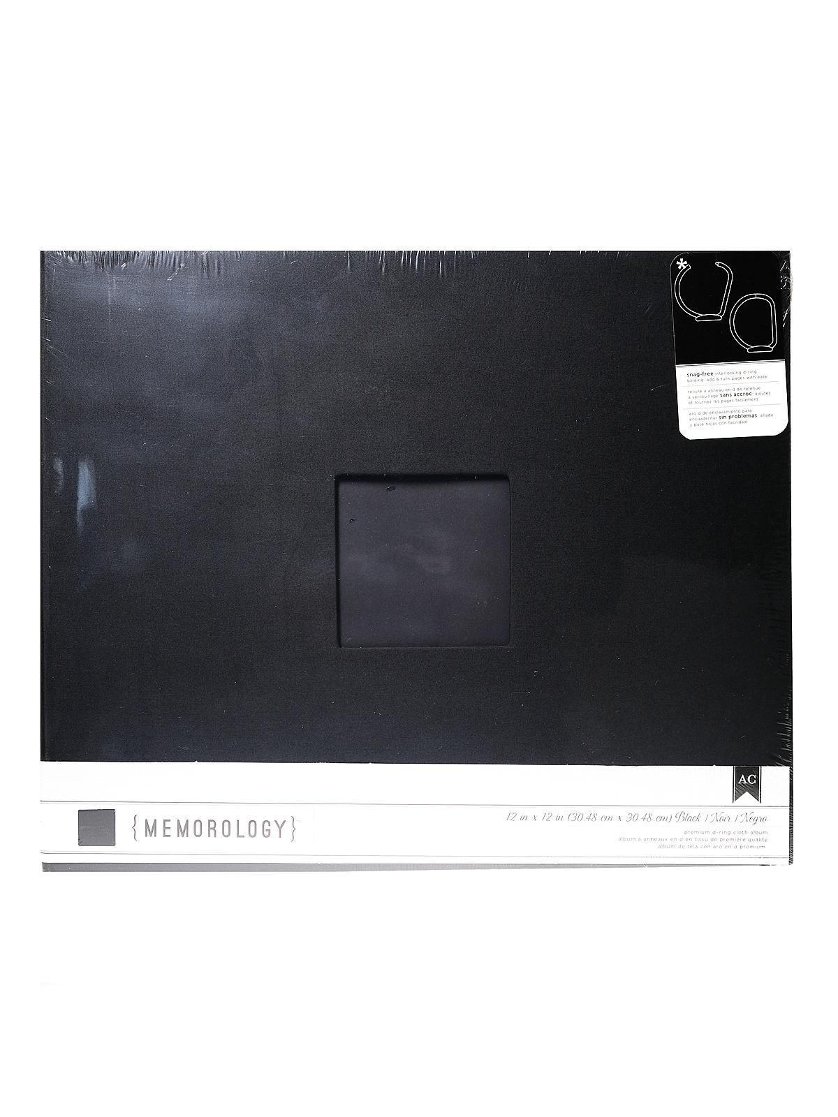 D-Ring Albums 12 in. x 12 in. black cloth