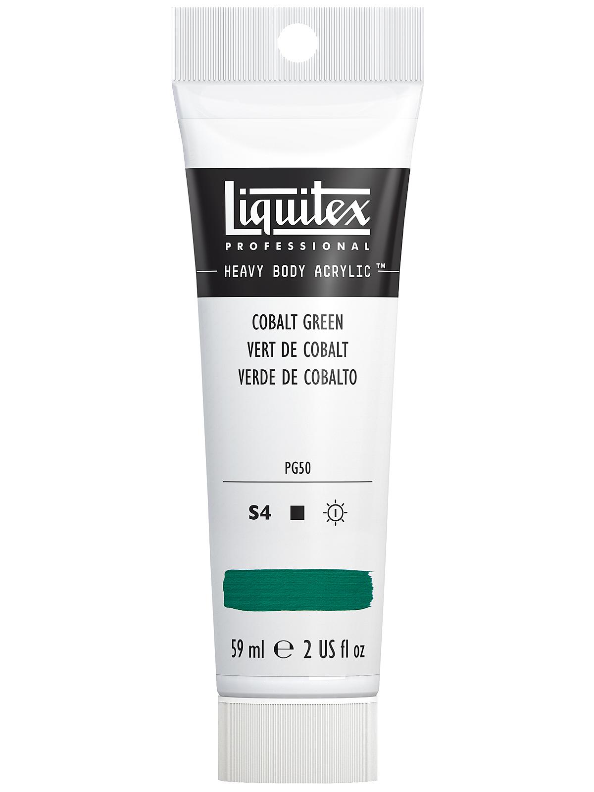 Heavy Body Professional Artist Acrylic Colors cobalt green 2 oz.