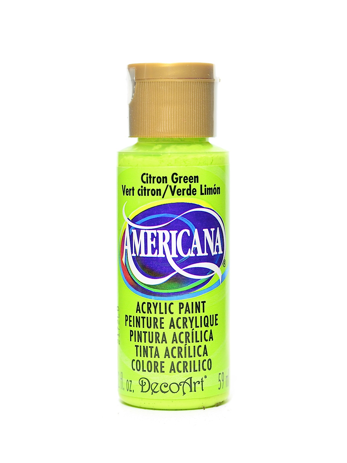 Americana Acrylic Paints citron green 2 oz.