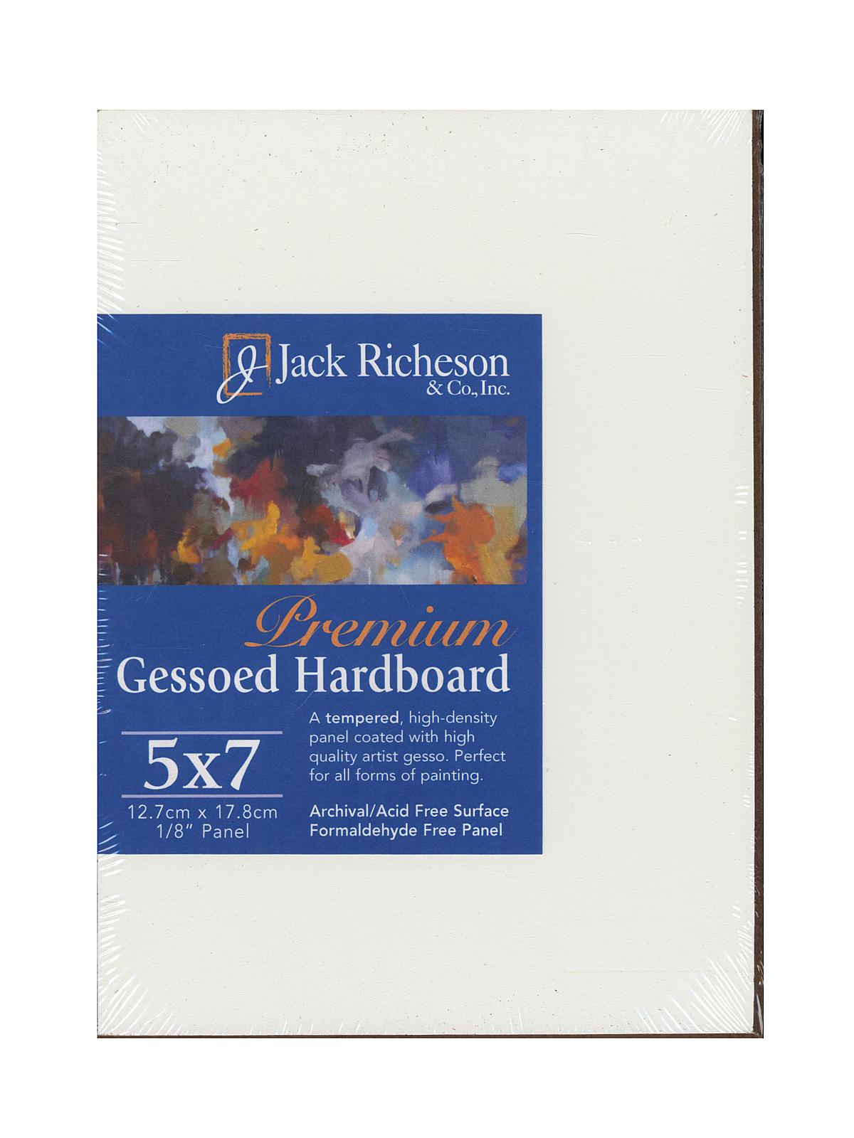Gessoed 1 8 in. Hardboard Panels 5 in. x 7 in. white