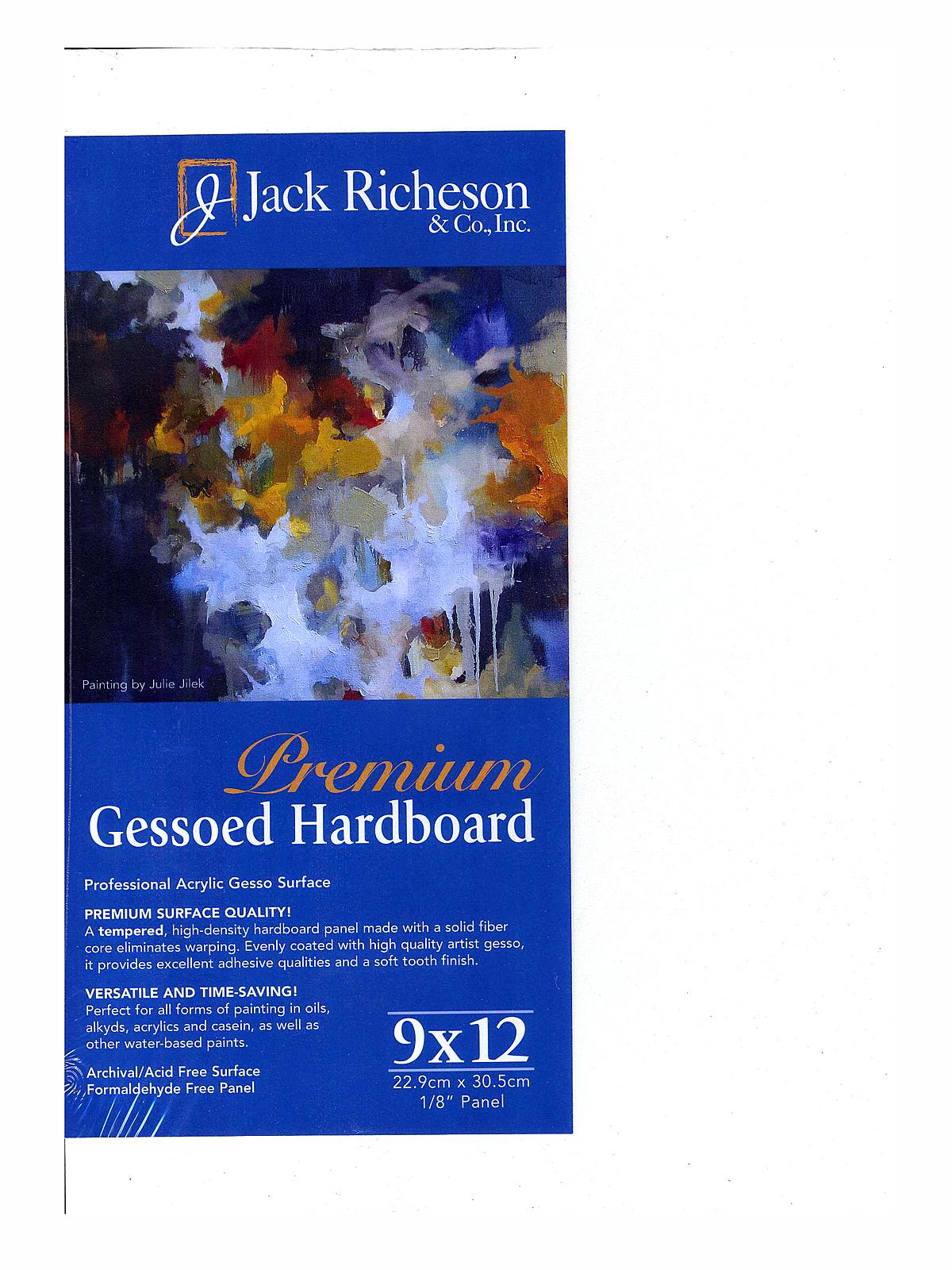 Gessoed 1 8 in. Hardboard Panels 9 in. x 12 in. white