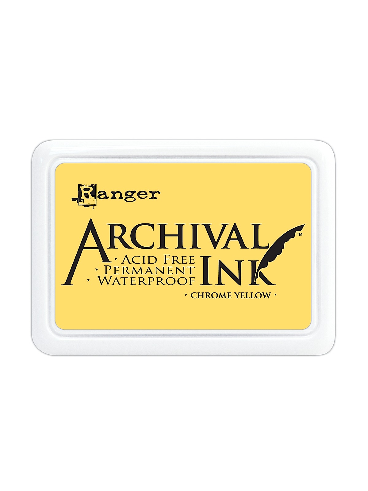 Archival Ink chrome yellow 2 1 2 in. x 3 3 4 in. pad