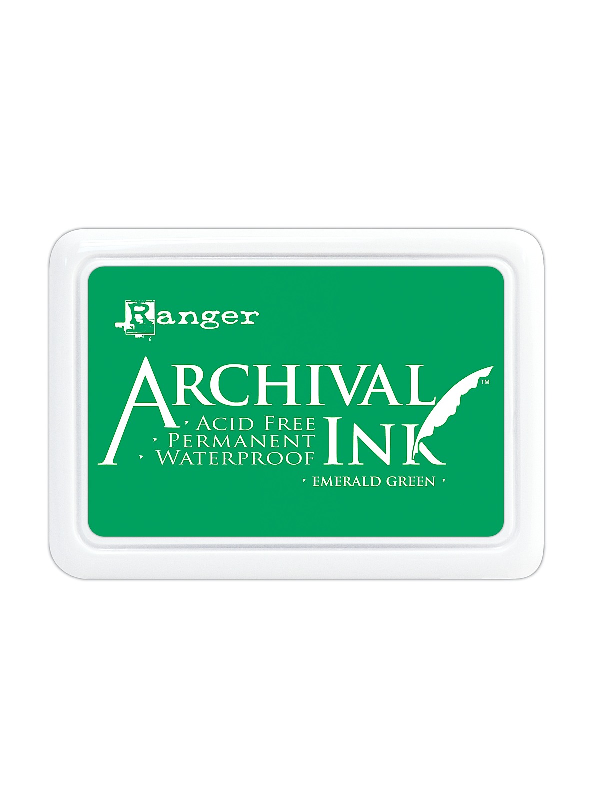 Archival Ink emerald green 2 1 2 in. x 3 3 4 in. pad