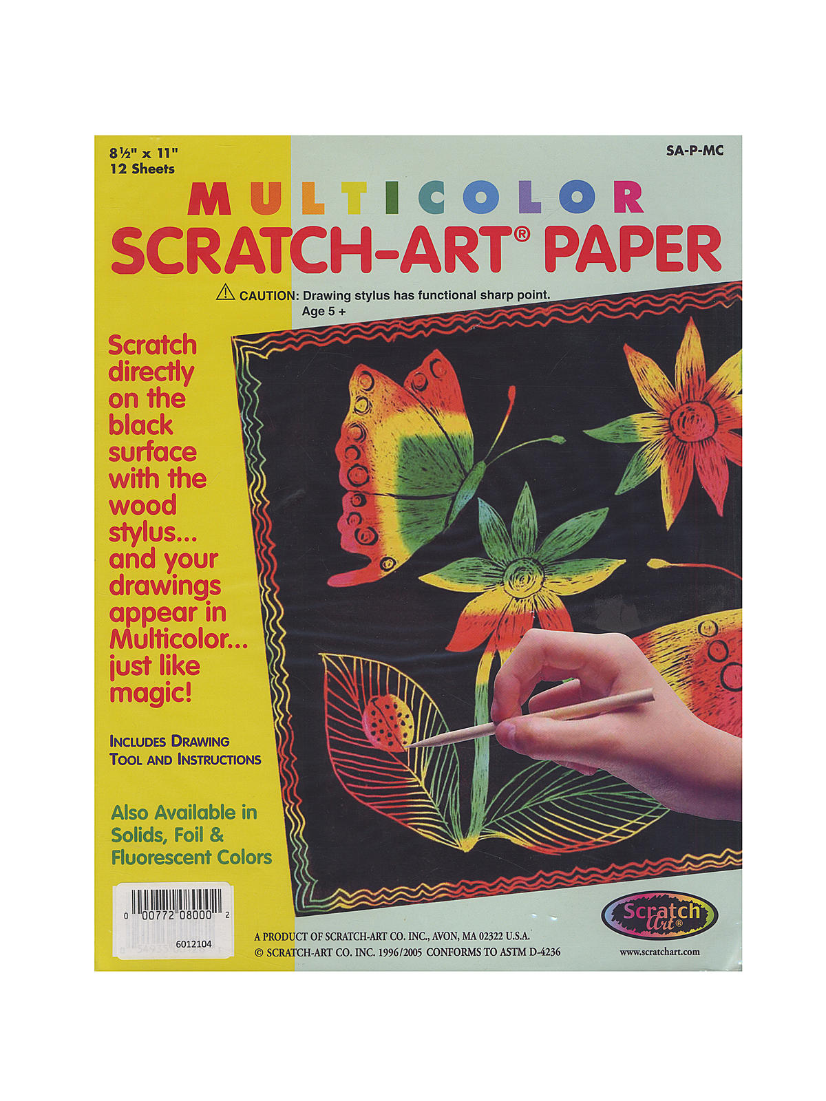 Multicolor Scratch-art Paper Pack Of 12