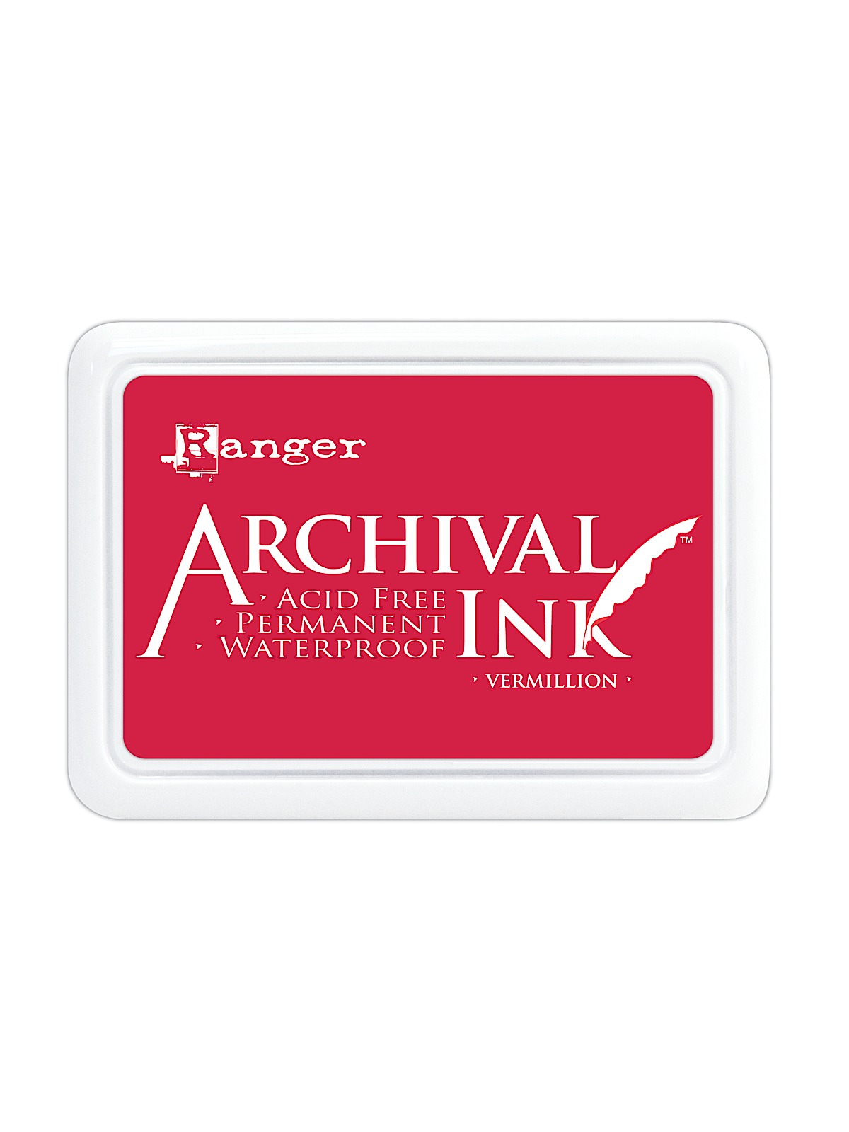 Archival Ink vermillion 2 1 2 in. x 3 3 4 in. pad