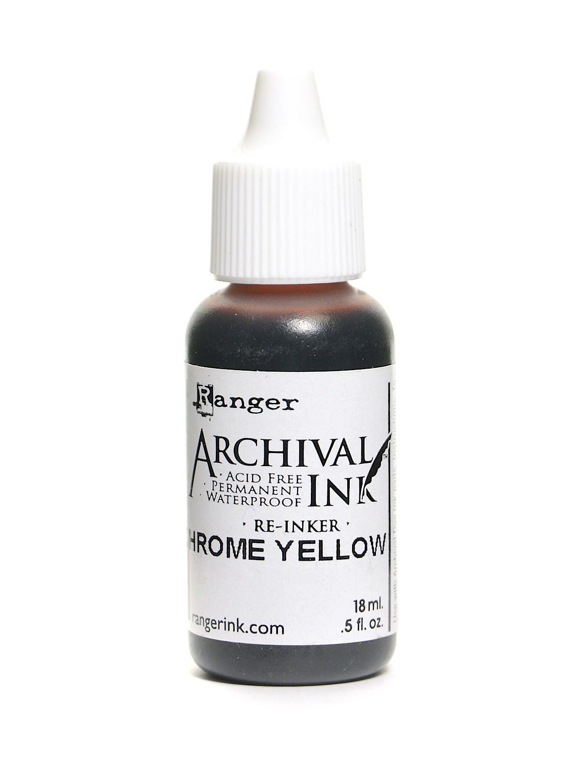 Archival Ink chrome yellow 0.5 oz. re-inker bottle