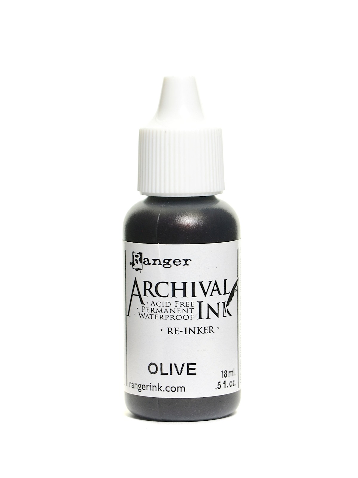 Archival Ink olive 0.5 oz. re-inker bottle