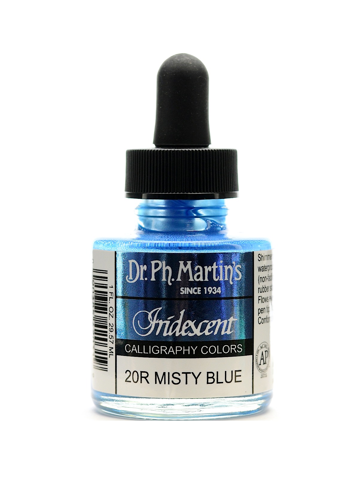 Iridescent Calligraphy Colors 1 Oz. Misty Blue