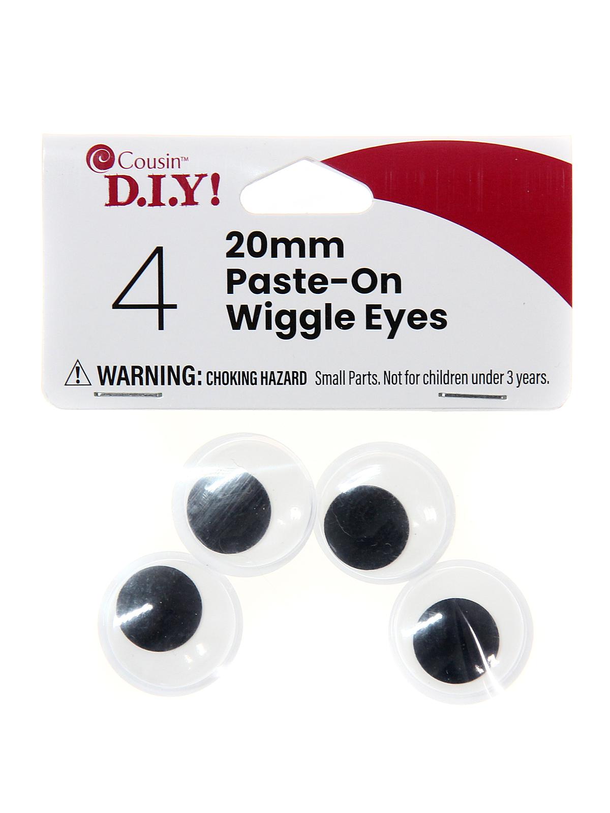 Wiggle Eyes 20 mm pack of 4