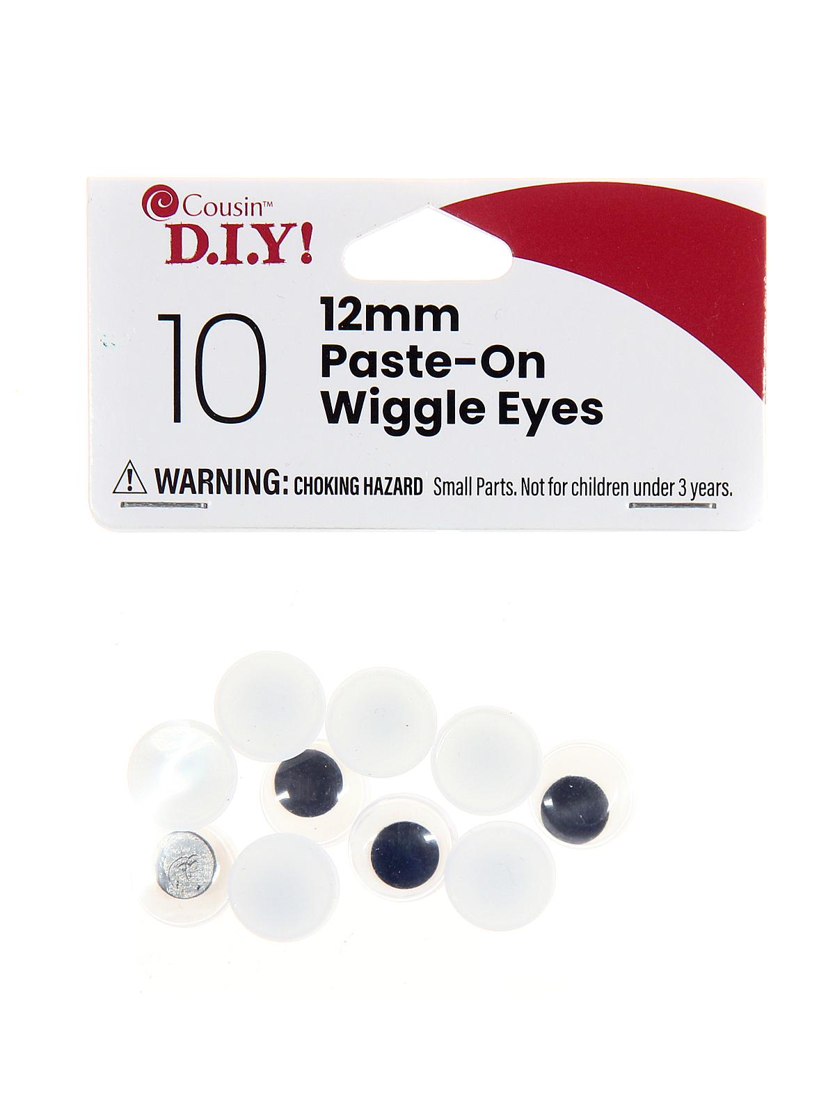Wiggle Eyes 12 mm pack of 10