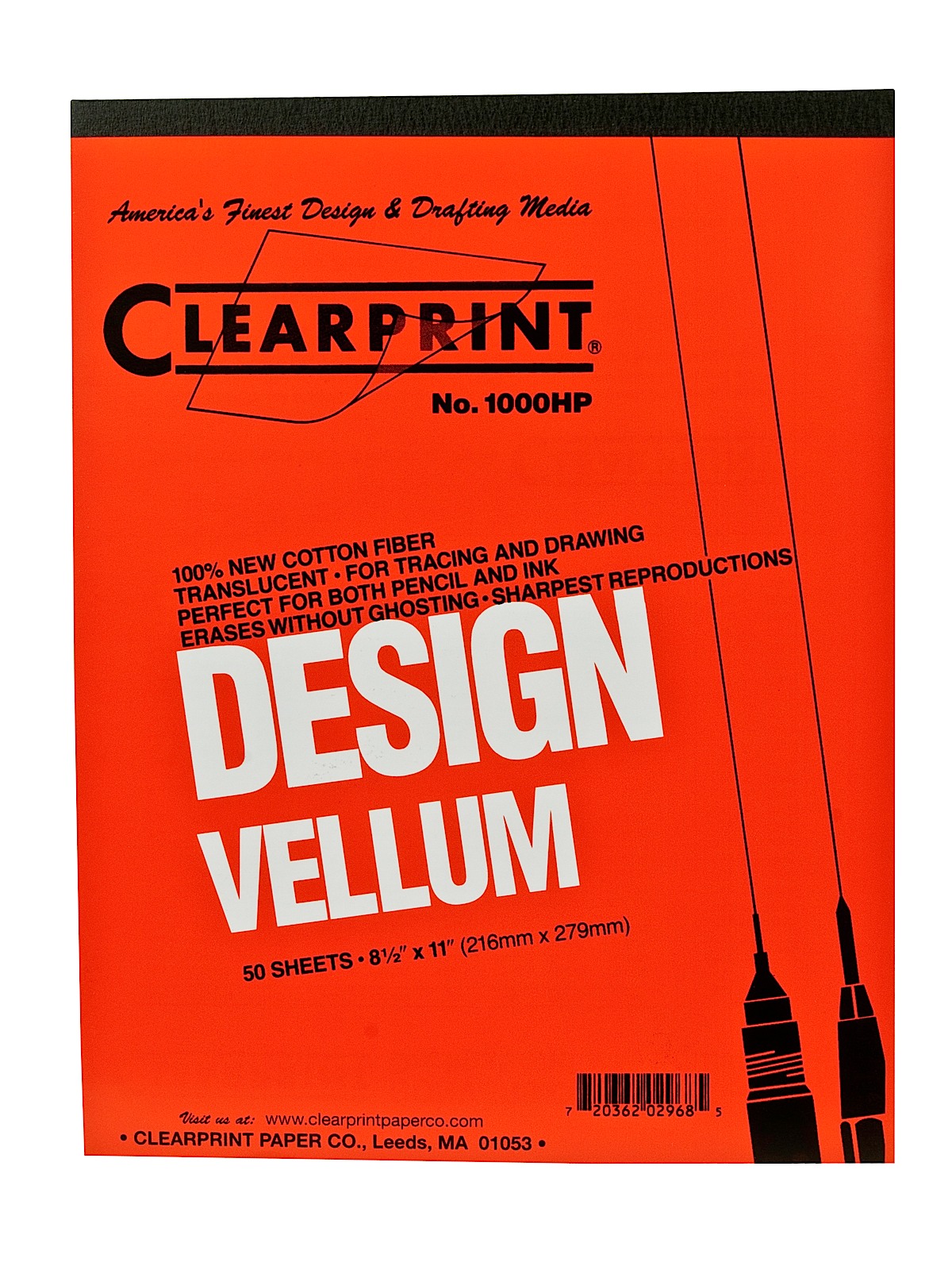 Design Vellum Pad No. 1000HP 8 1 2 In. X 11 In. Pad Of 50