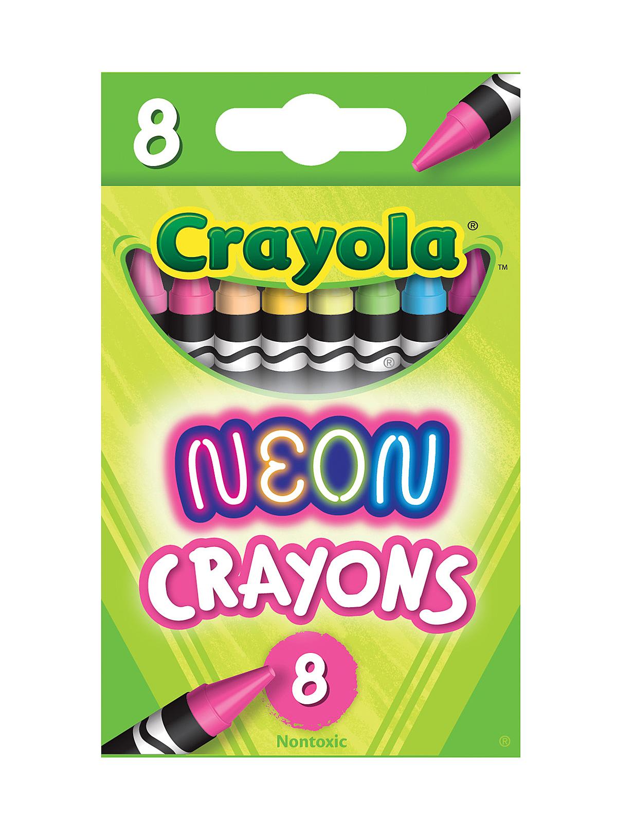 Neon Crayons Set Of 8