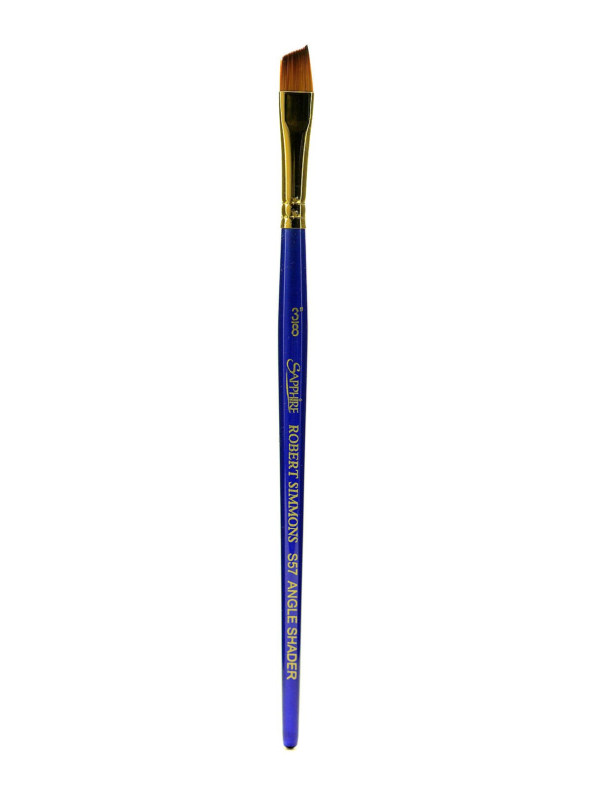 Sapphire Series Synthetic Brushes Short Handle 3 8 In. Angle Shader S57