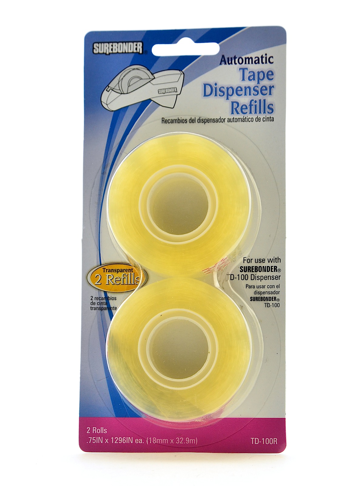 Automatic Tape Dispenser Refill Pack Of 2