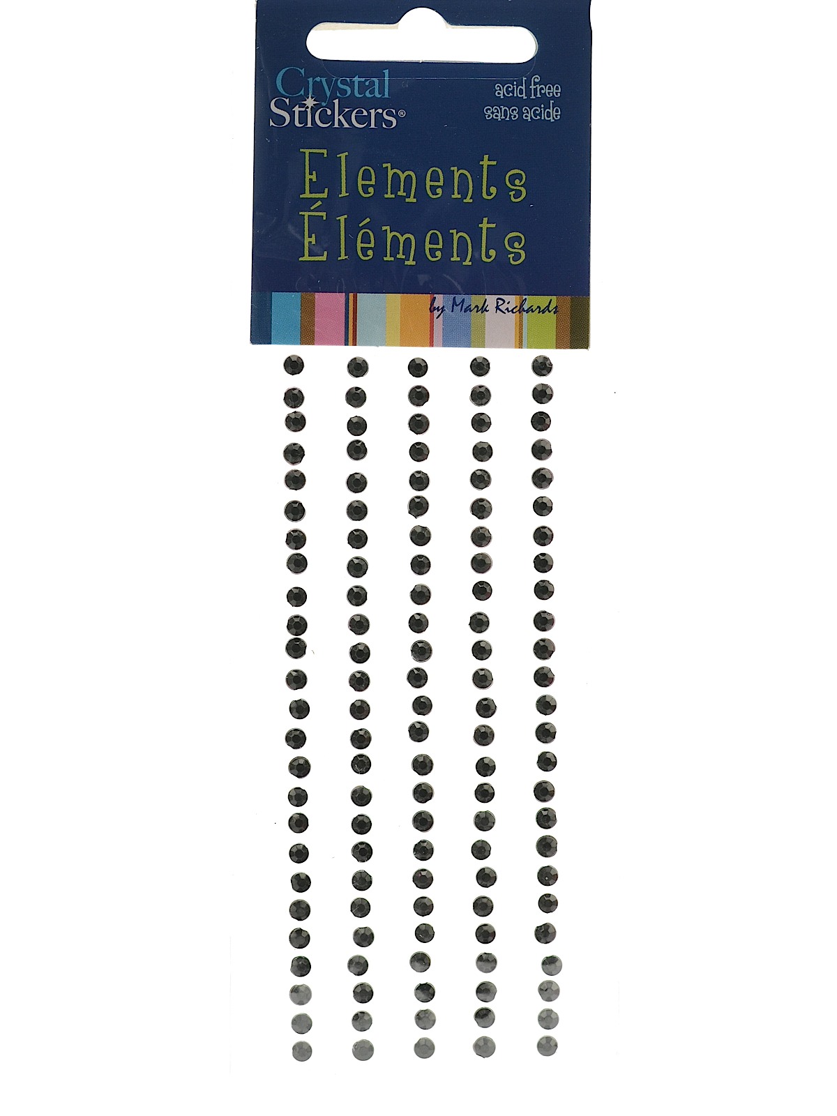 Crystal Stickers Elements black 3 mm