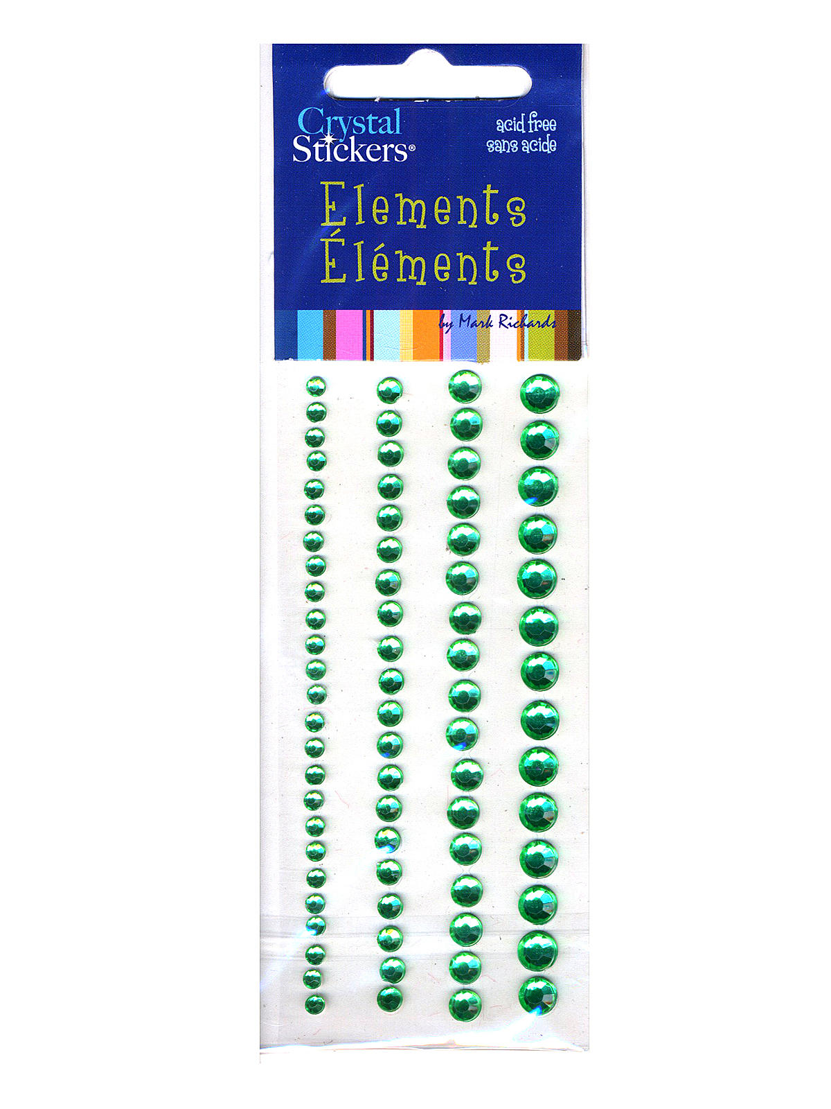 Crystal Stickers Elements light green variety