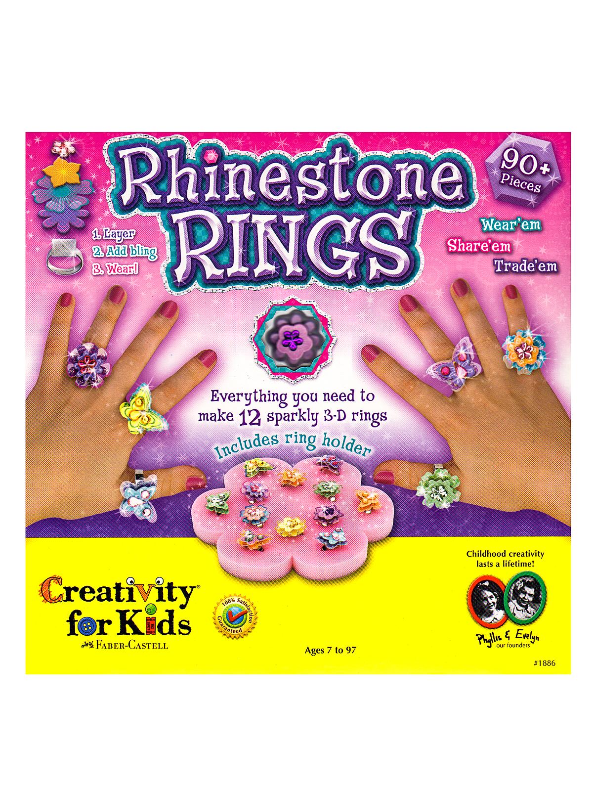Rhinestone Rings Each
