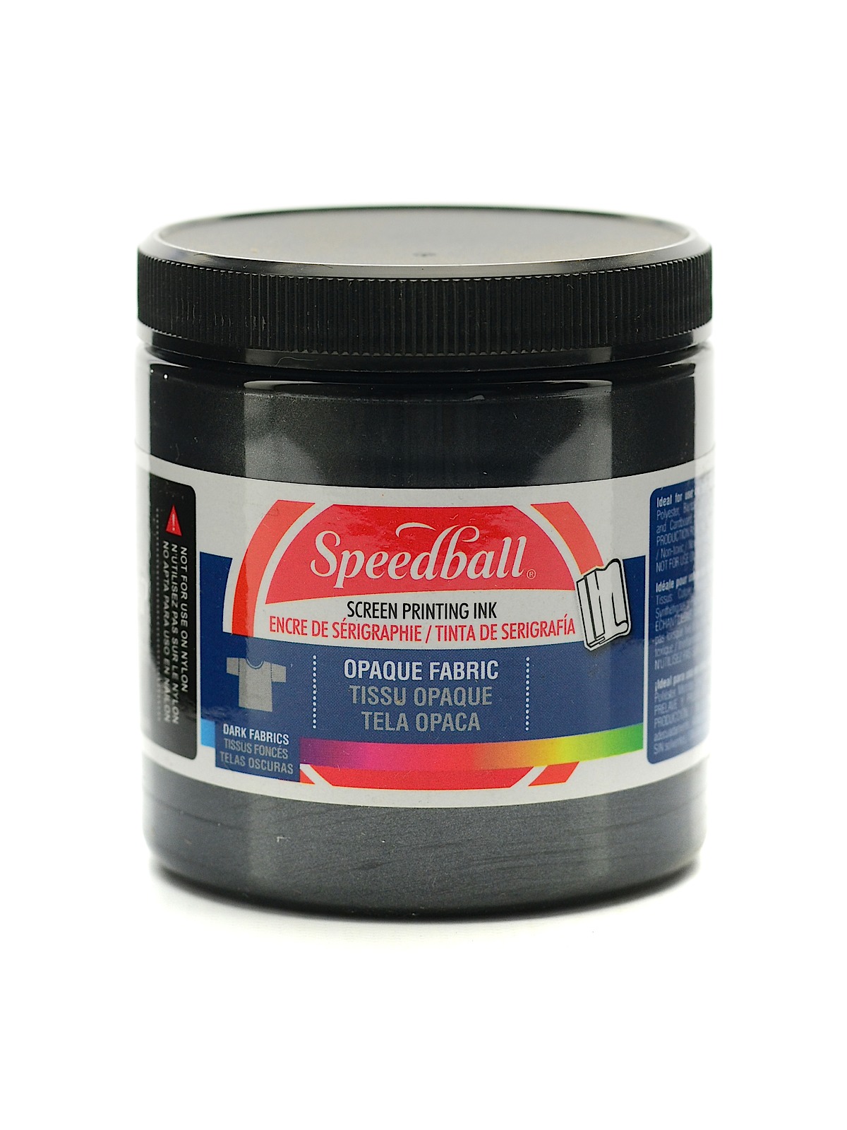 Opaque Fabric Screen Printing Inks black pearls 8 oz.