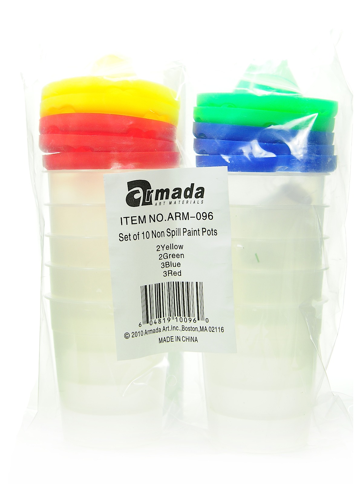 Set of 10 Non-Spill Paint Pots set of 10