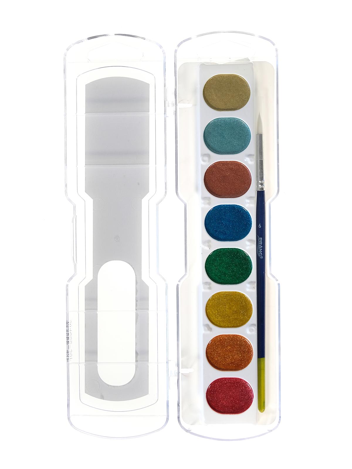 Watercolor Sets oval metallic set of 8