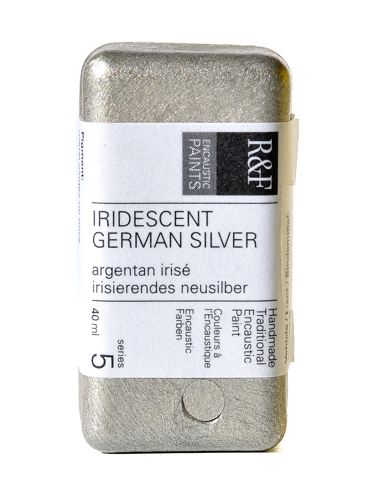 Encaustic Paint iridescent German silver 40 ml