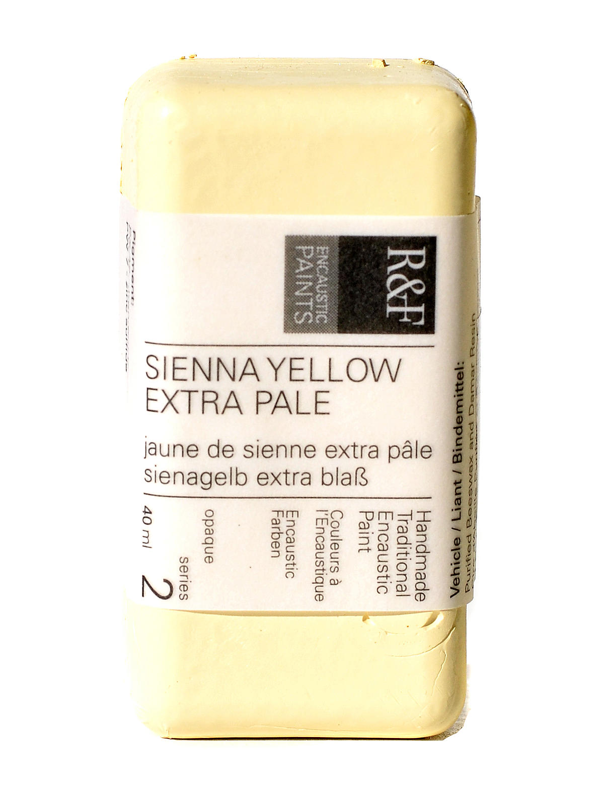 Encaustic Paint sienna yellow extra pale 40 ml