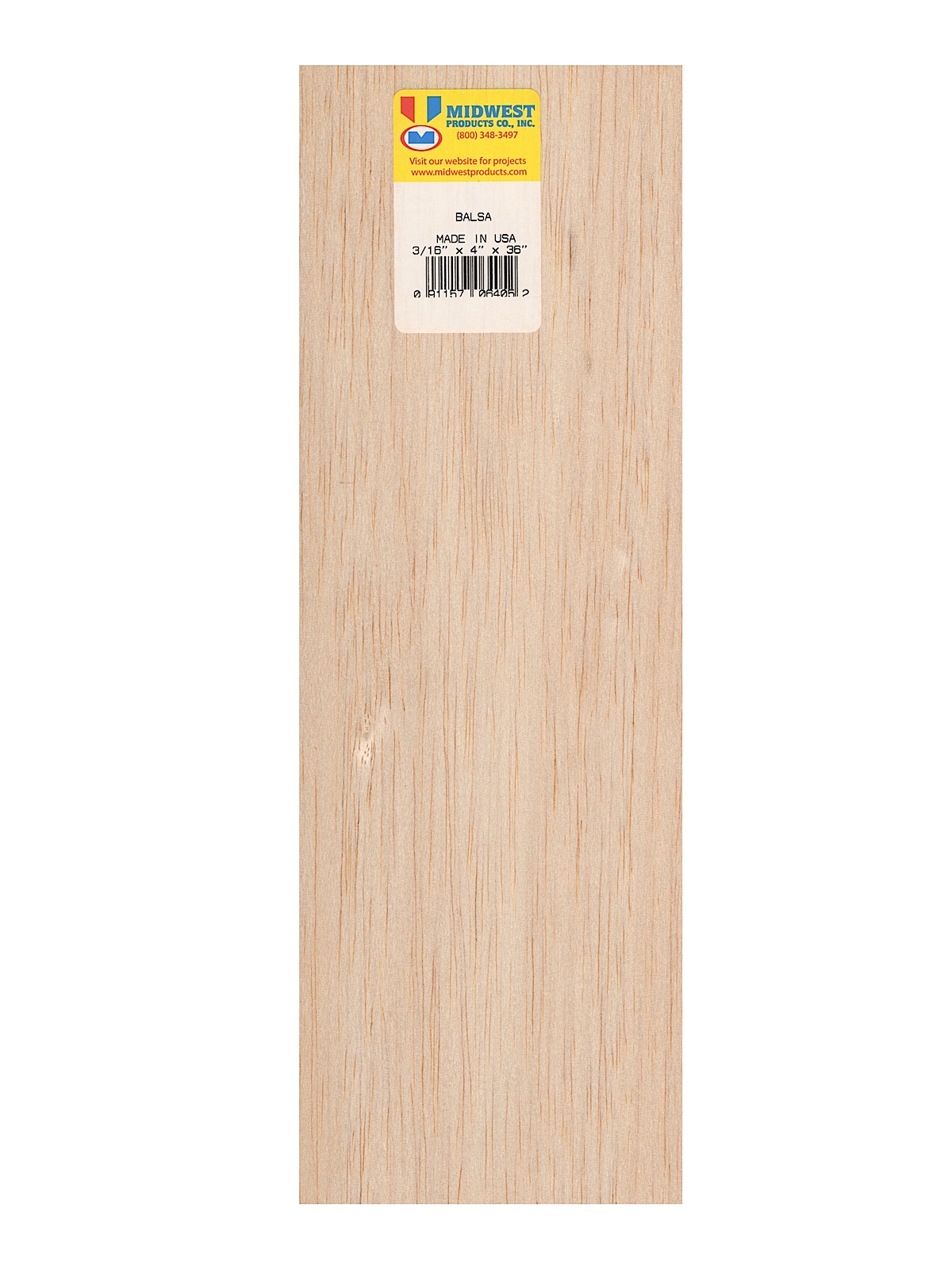 Balsa Sheets 3 16 in. 4 in. x 36 in.