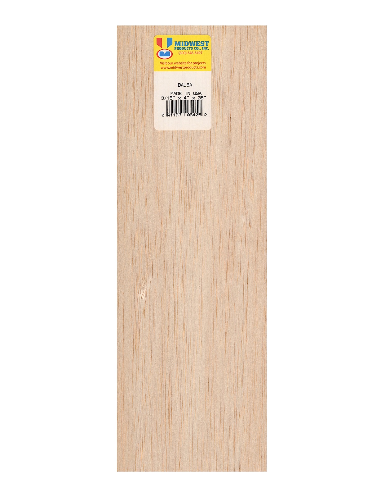 Balsa Sheets 3 16 In. 4 In. X 36 In.