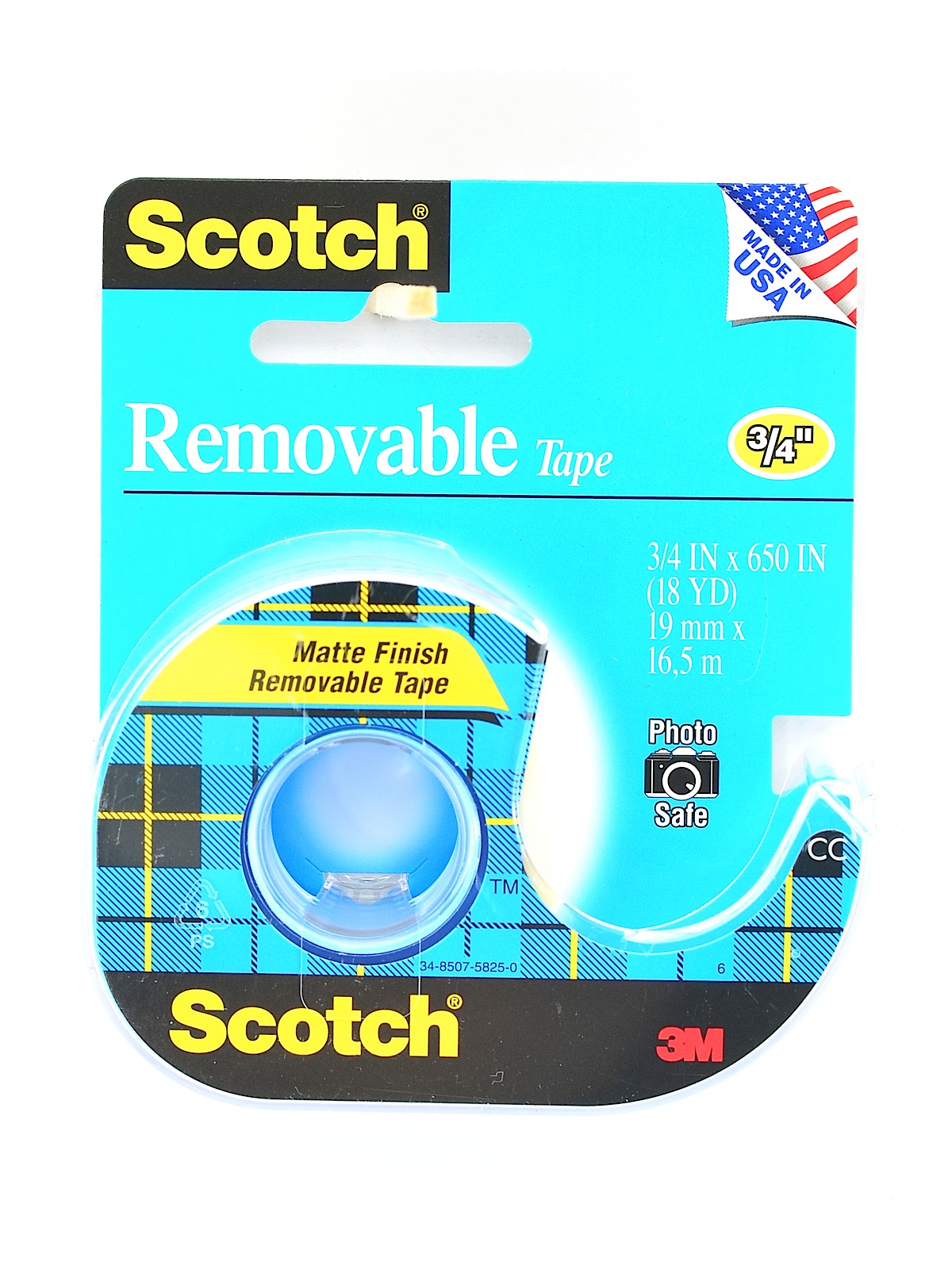 Scotch Magic Tape Removable 811 3 4 In. X 18 Yd. Dispenser Roll