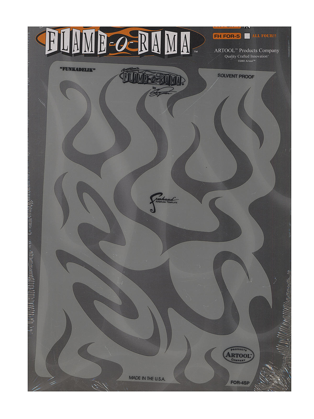 Flame-O-Rama Freehand Airbrush Templates by Craig Fraser funkadelik