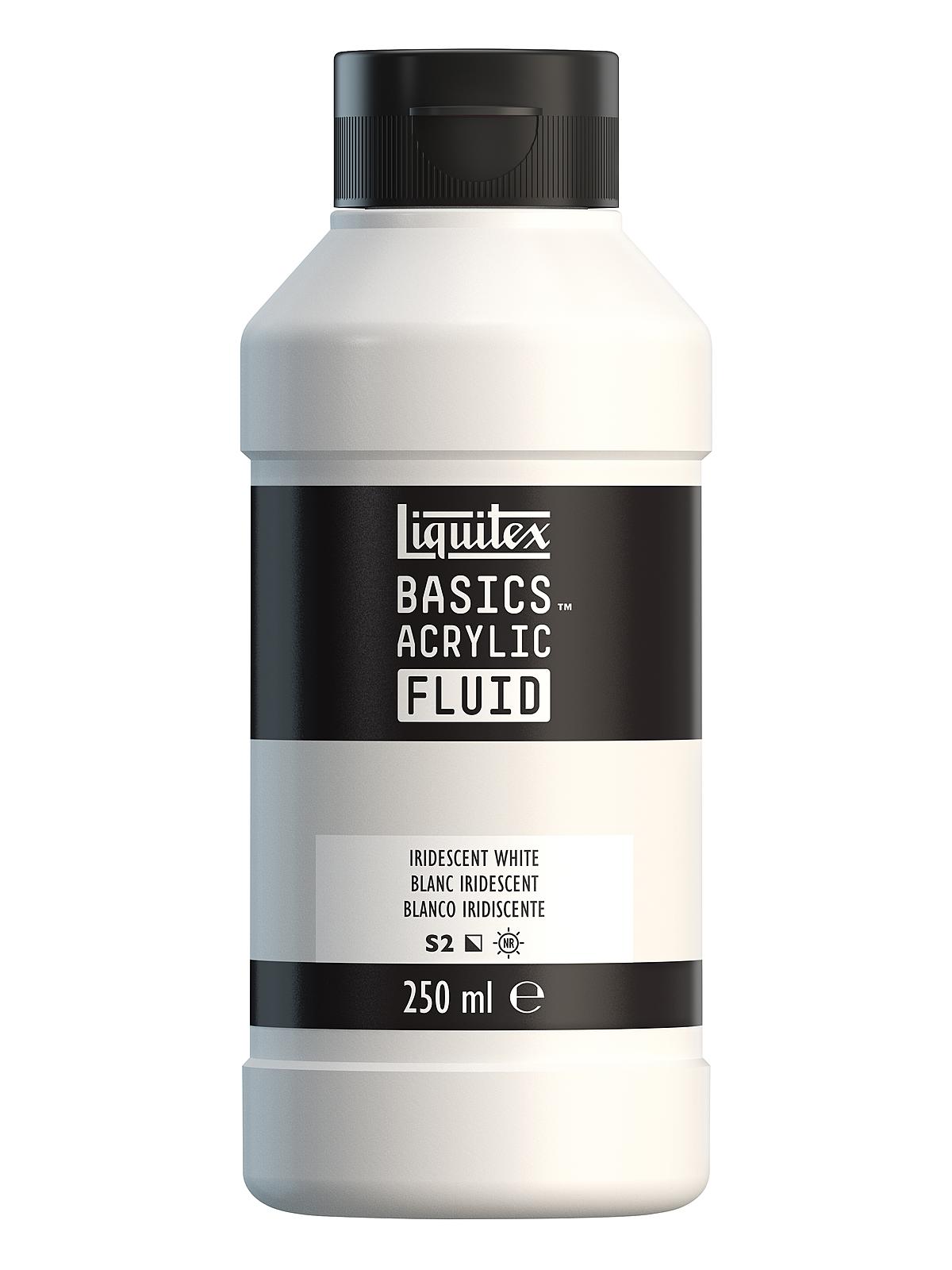 BASICS Fluid Acrylic Colors iridescent white 8.45 oz. (250ml)