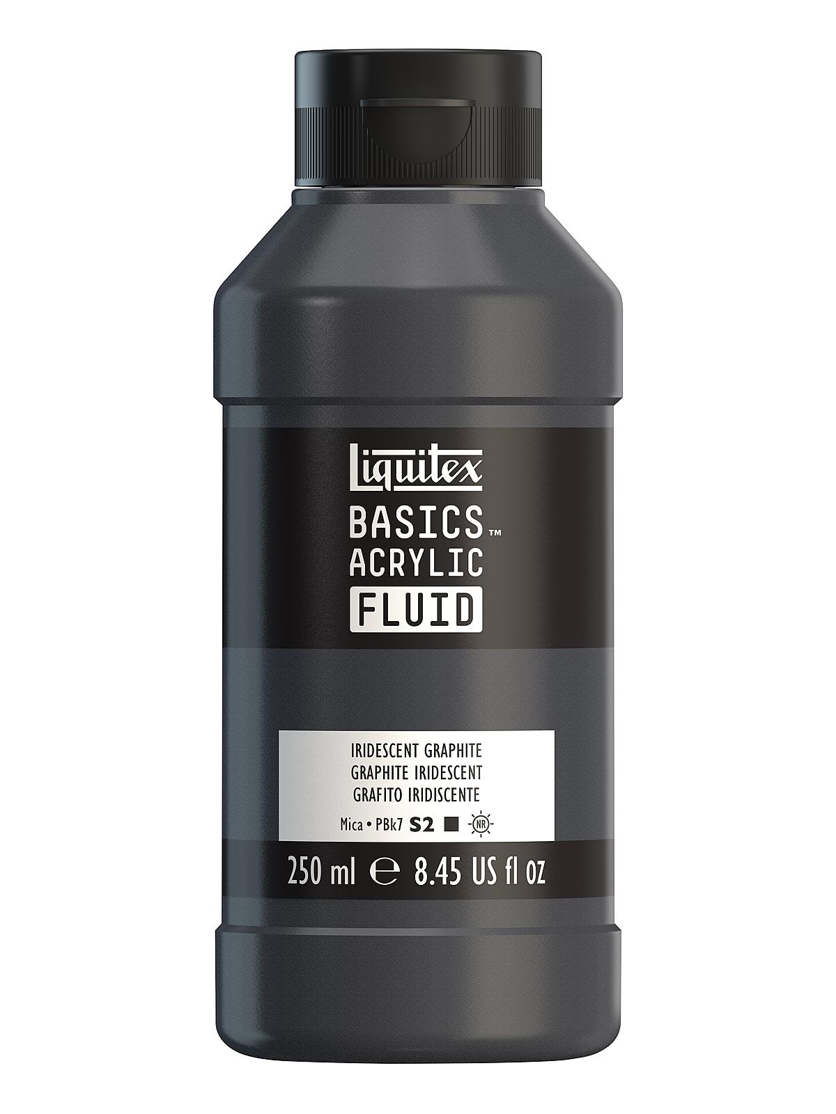 BASICS Fluid Acrylic Colors iridescent graphite 8.45 oz. (250ml)