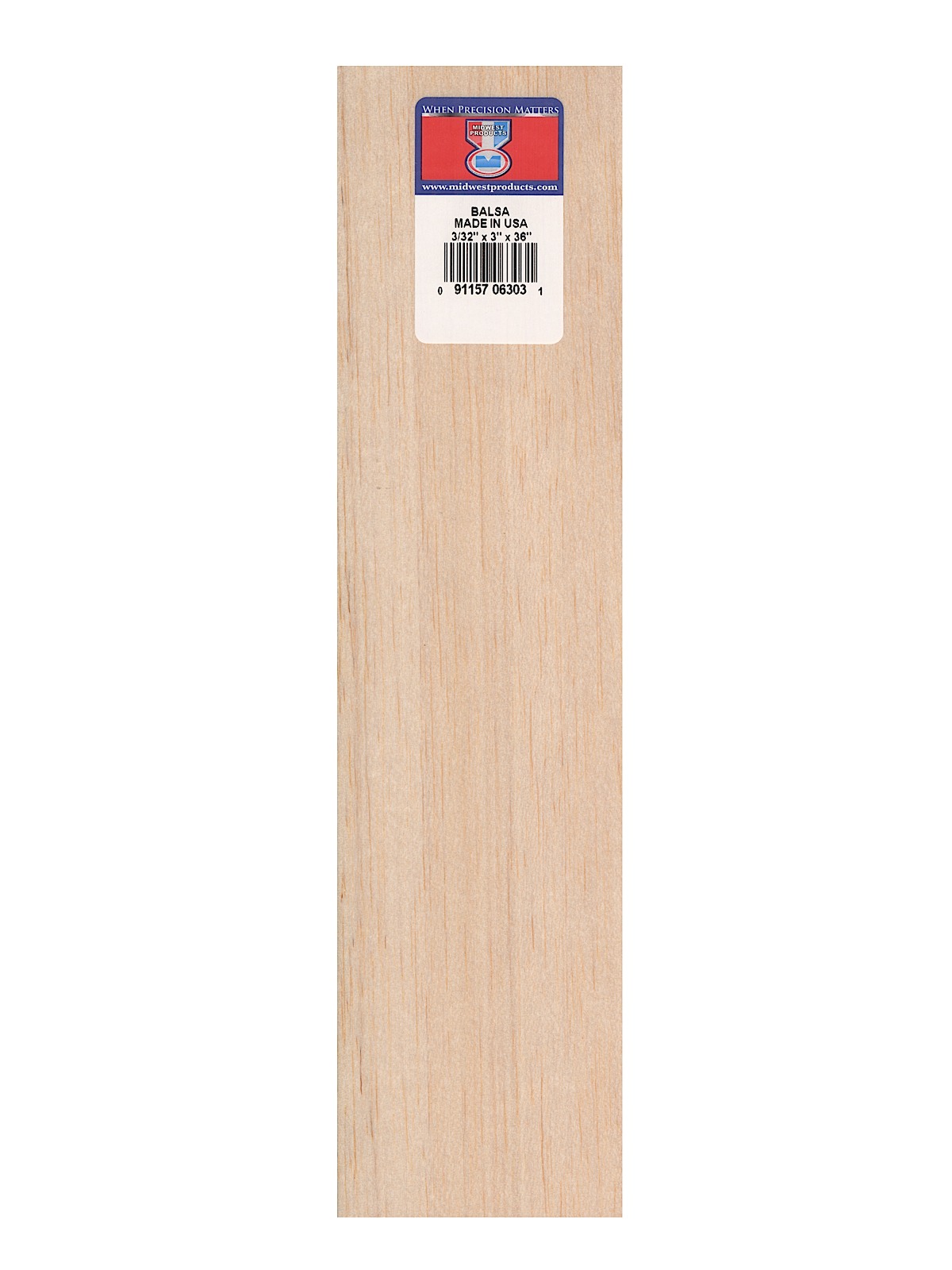 Balsa Sheets 3 32 in. 3 in. x 36 in.