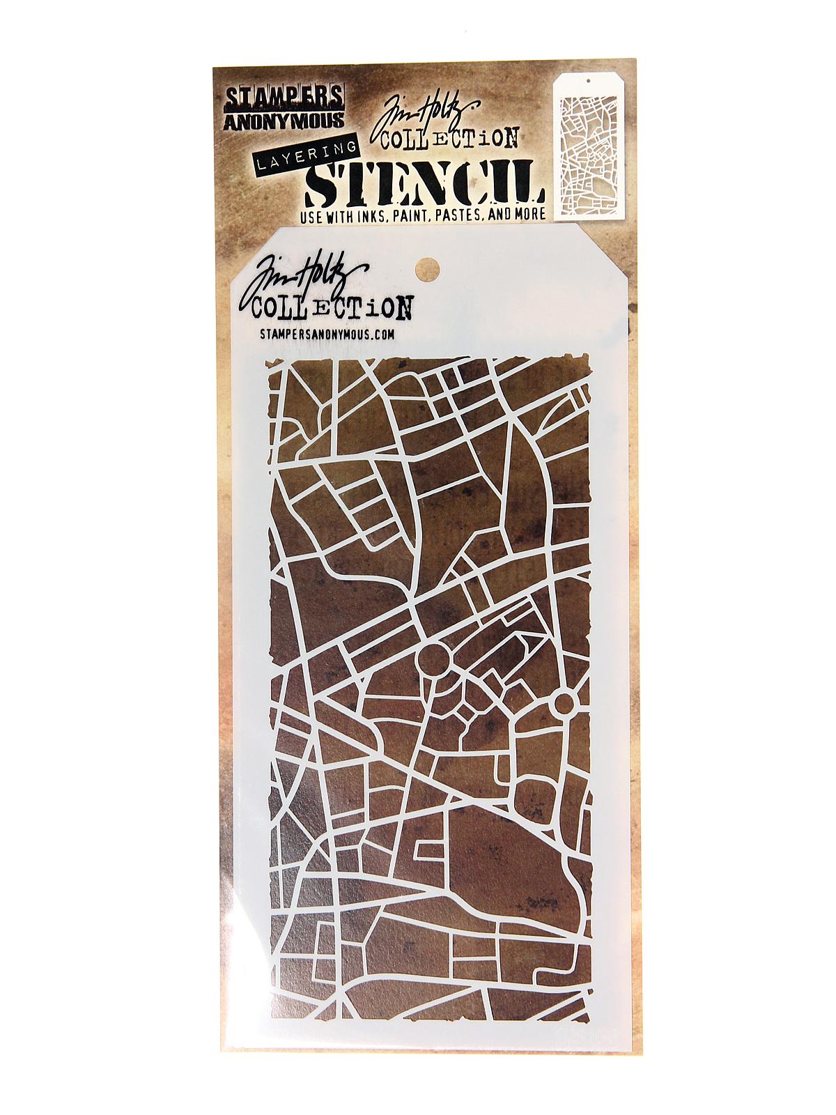 Tim Holtz Layering Stencils 4 1 8 in. x 8 1 2 in. metropolis