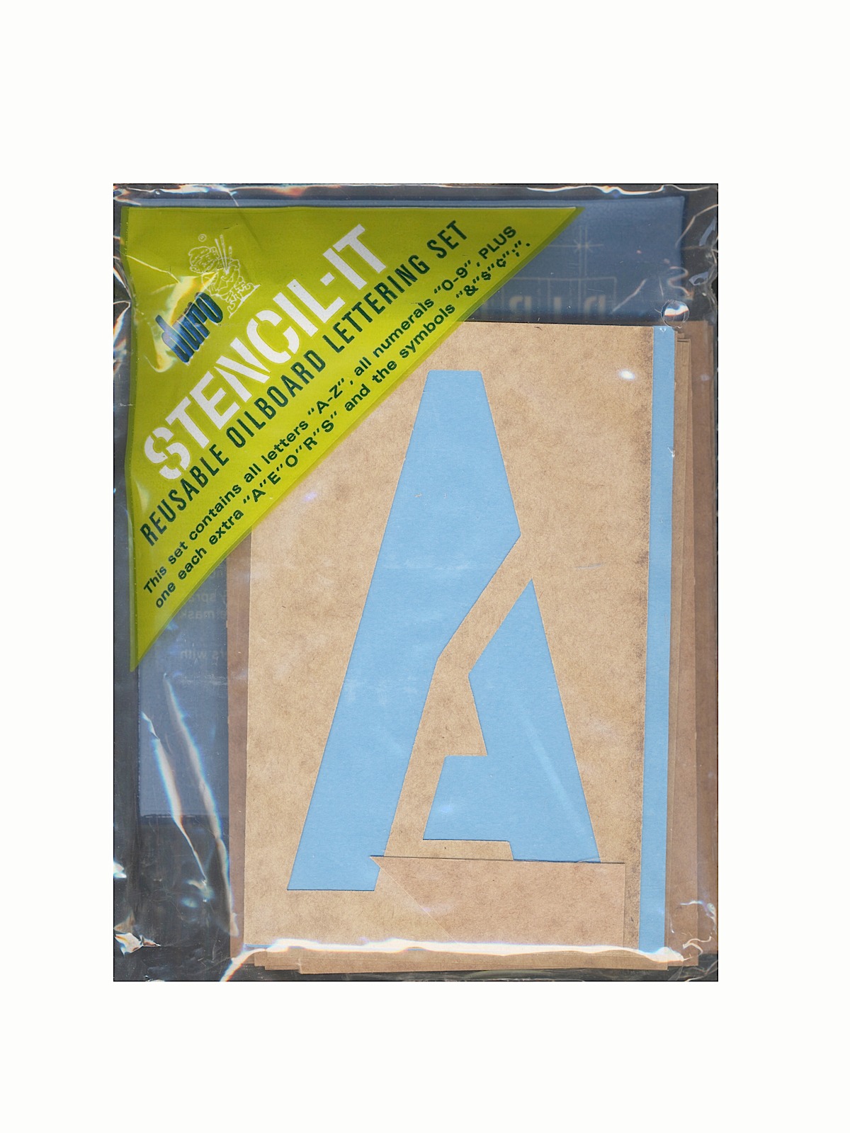 Stencil-It Reusable Oilboard Lettering Sets 5 In. 3 In.