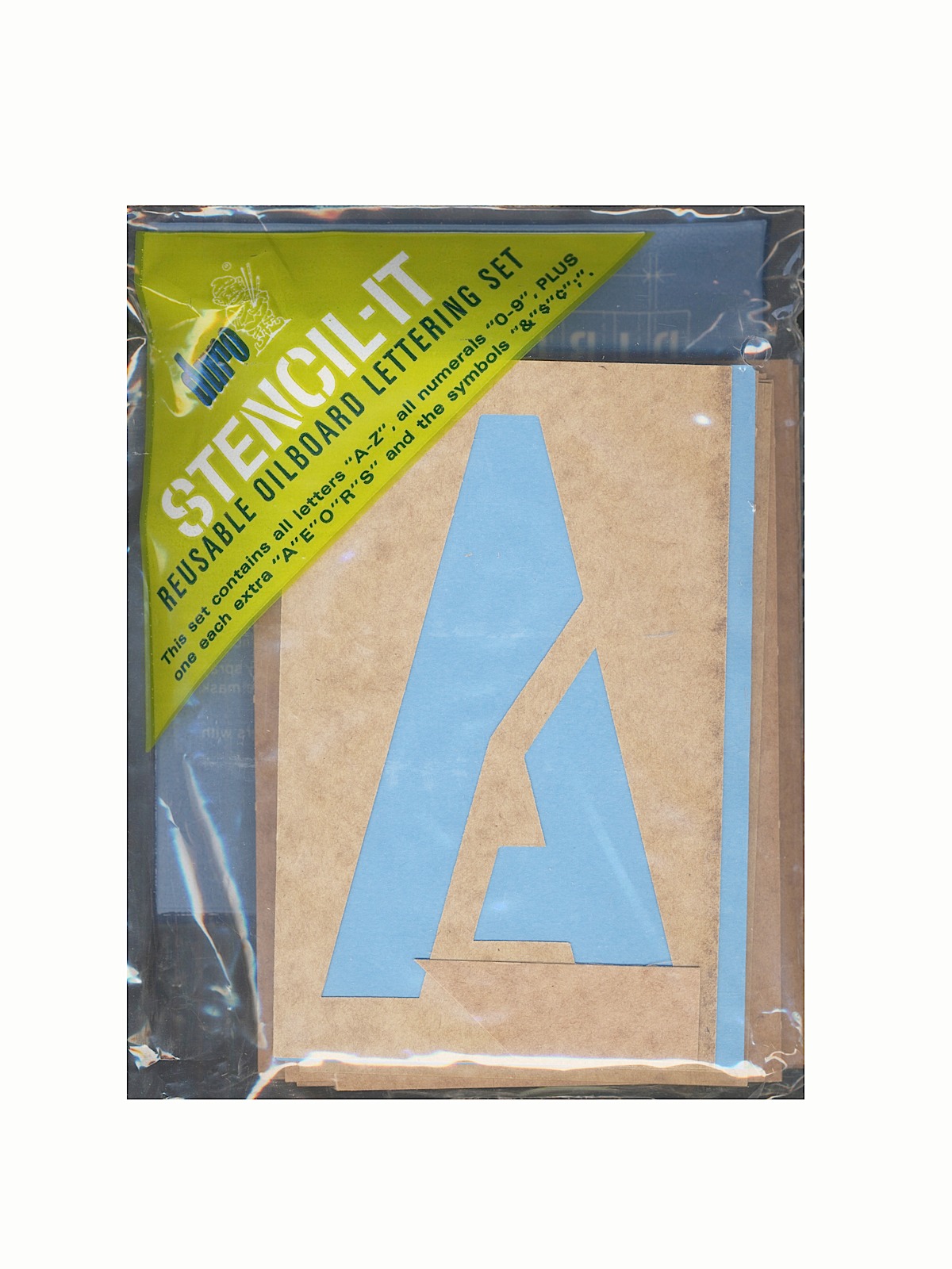 Stencil-It Reusable Oilboard Lettering Sets 5 in. 3 in.