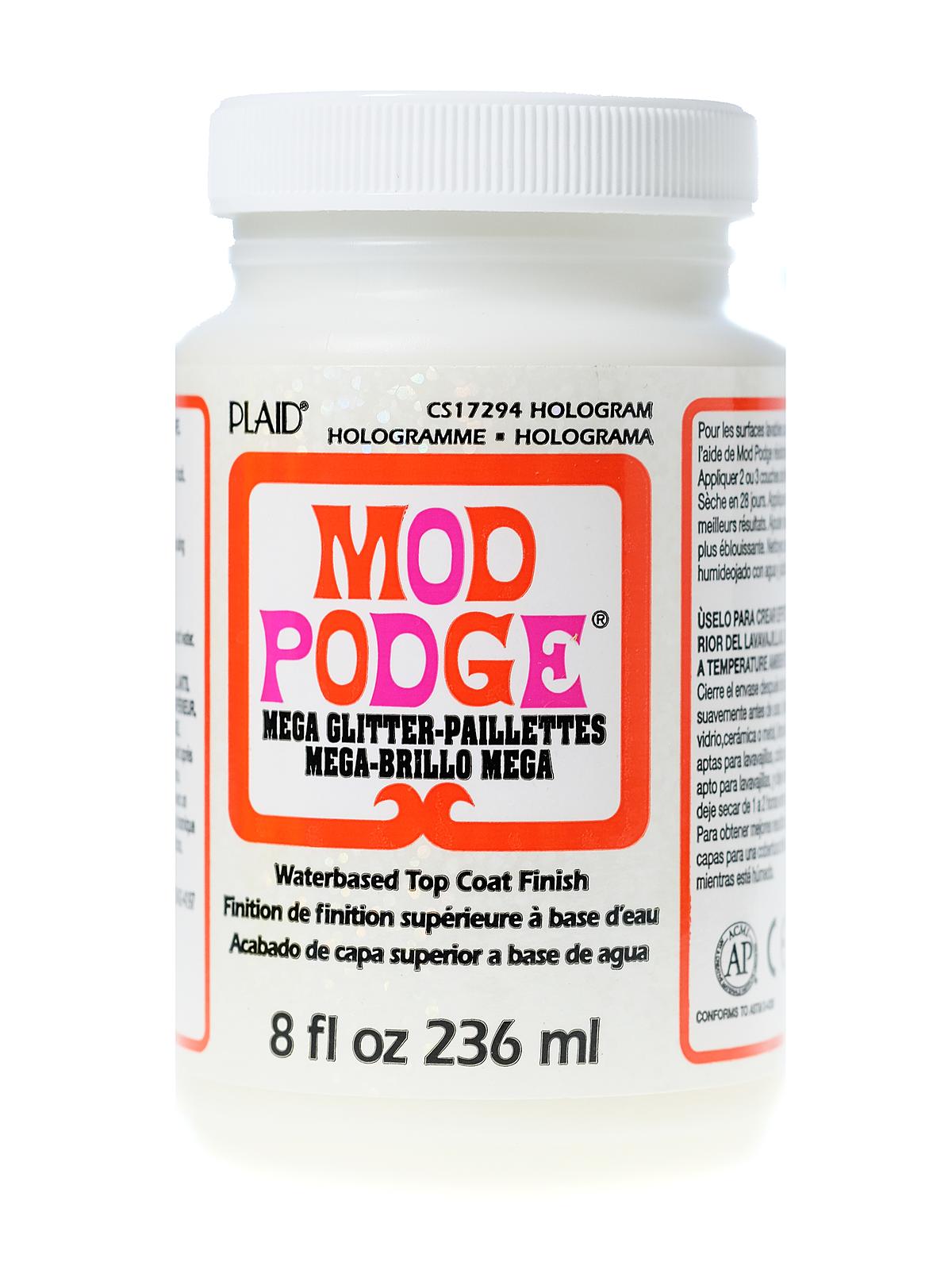 Mod Podge Medium Formulas mega glitter hologram 8 oz.