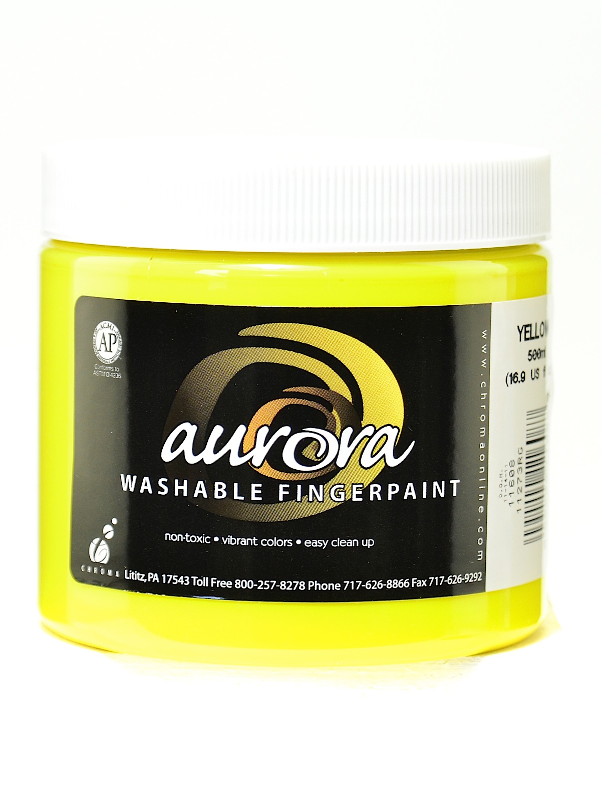 Aurora Washable Finger Paint yellow