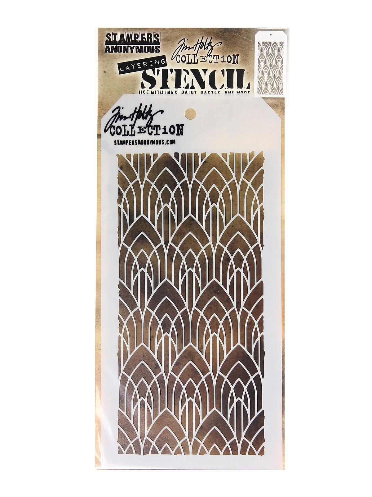 Tim Holtz Layering Stencils 4 1 8 In. X 8 1 2 In. Art Deco