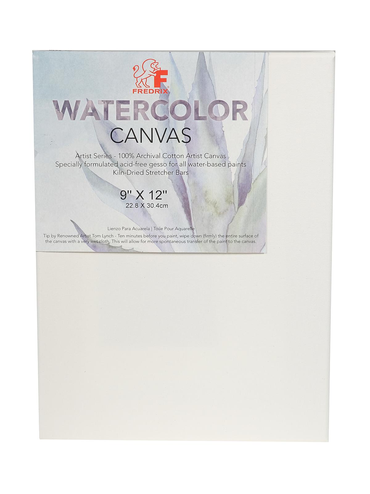 Archival Watercolor Stretched Canvas 9 in. x 12 in. each