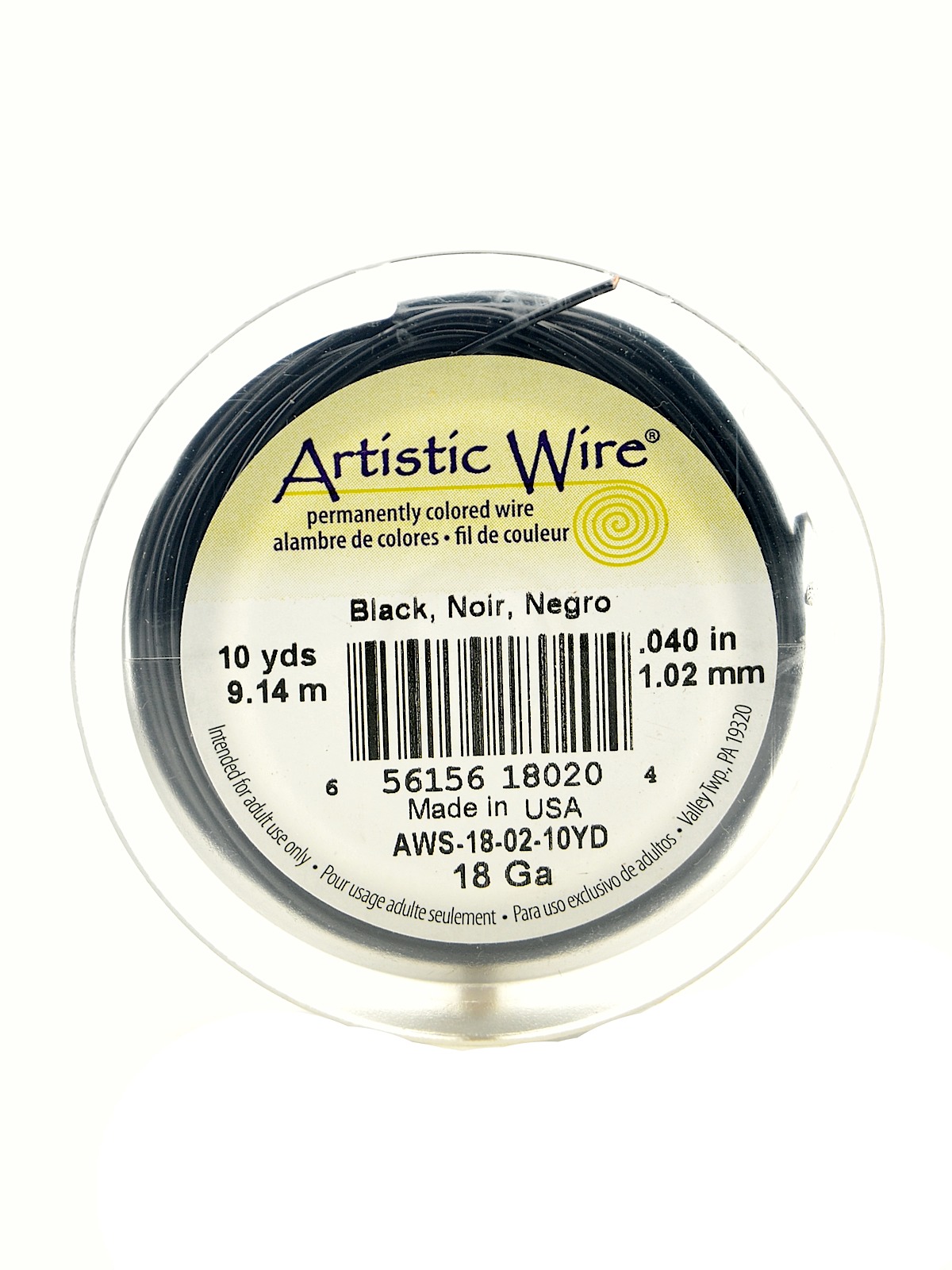 Spools 10 yd. black 18 gauge