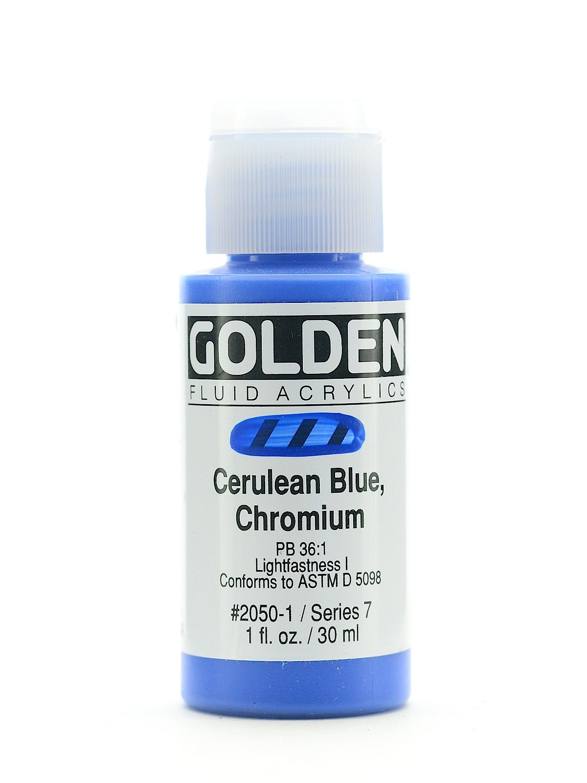 Fluid Acrylics cerulean blue chromium 1 oz.