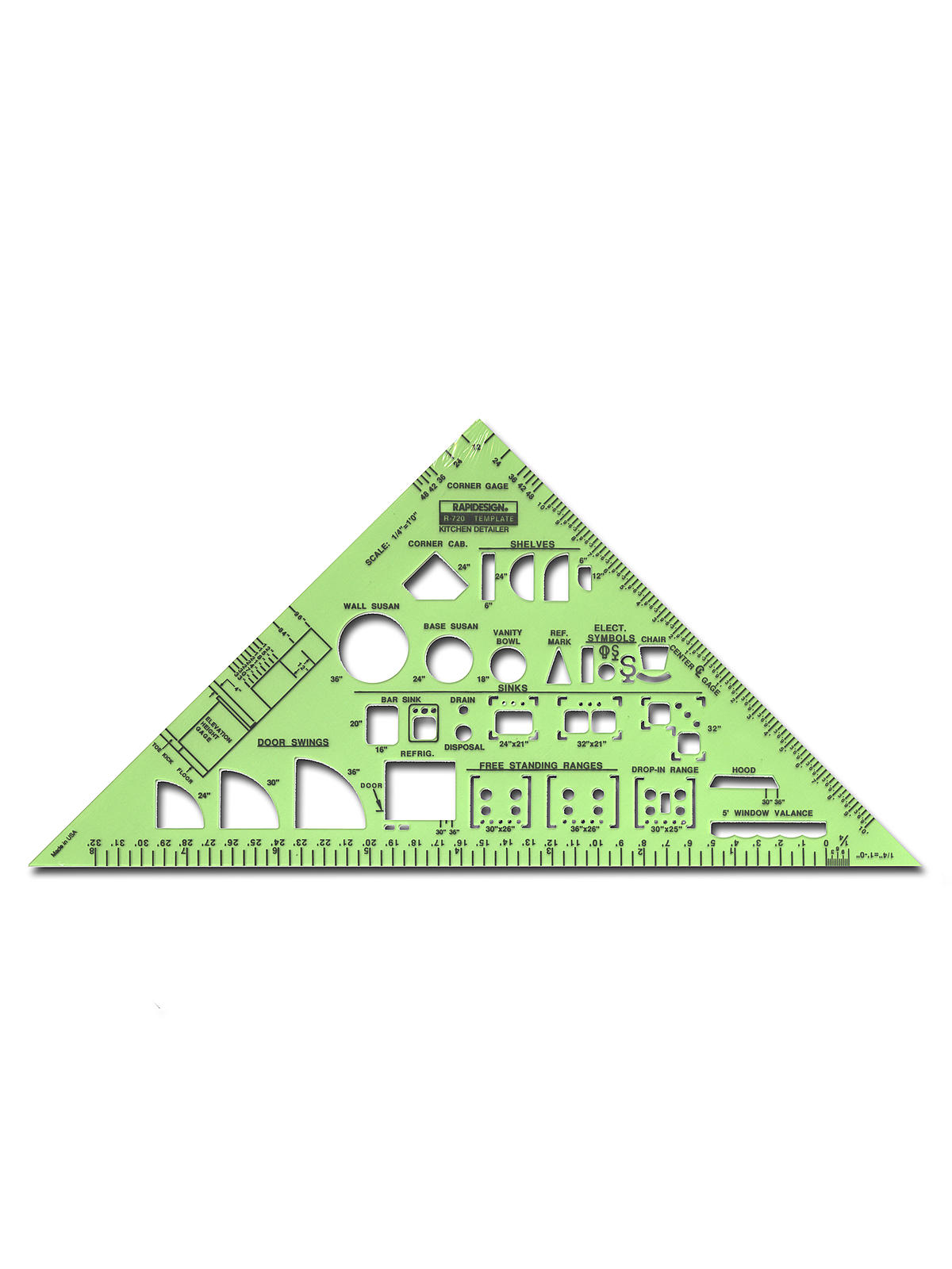 Architectural and Contractors Templates kitchen detailer 1 4 in. = 1 ft.
