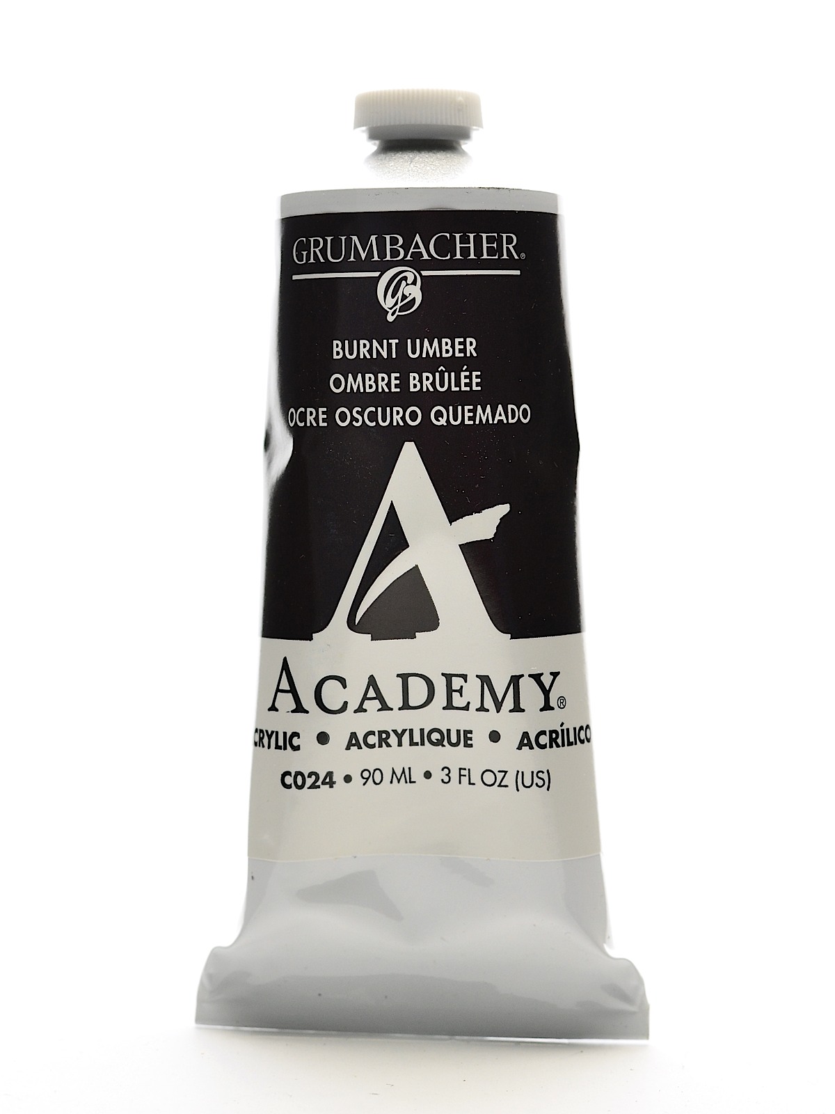 Academy Acrylic Colors burnt umber 3 oz. (90 ml)